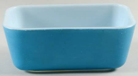 Blue Medium Refrigerator Jar No Lid by Pyrex