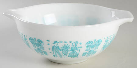Butterprint Turquoise 10" Cinderella Mixing Bowl