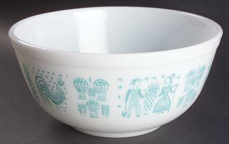 Butterprint Turquoise 8" Mixing Bowl