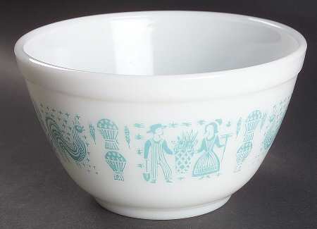 Butterprint Turquoise 5" Mixing Bowl