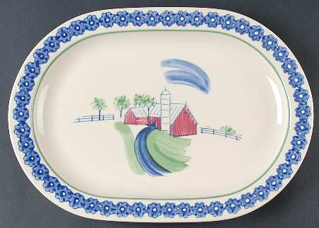 Sunnydale 14" Oval Serving Platter