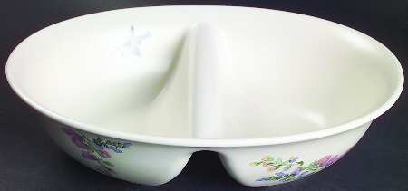 Cape May 10" Oval Divided Vegetable Bowl