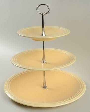Terrace Buttercream (Yellow) 3-Tiered Serving Tray (DP, SP, BB)