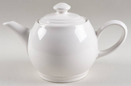 Terrace White Teapot & Lid