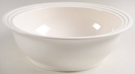 Terrace White 11" Large Salad Serving Bowl