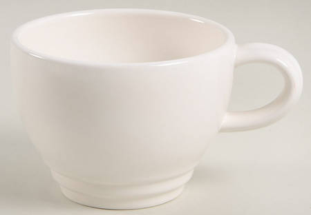 Terrace White Flat Cup
