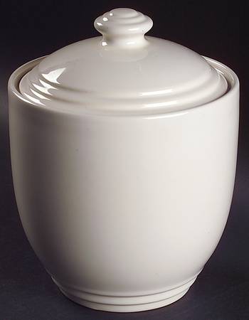 Terrace White Small Canister & Lid