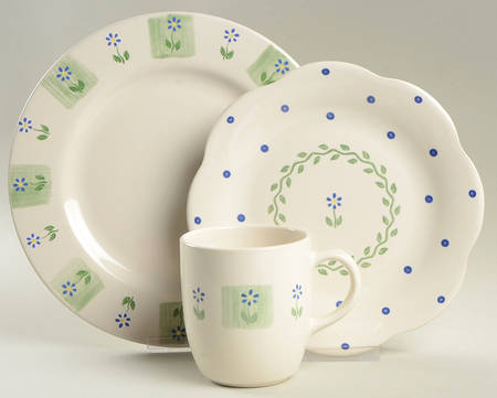 Cloverhill Floral 3 Piece Place Setting