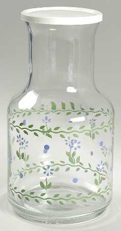 Cloverhill Floral Glassware Decanter