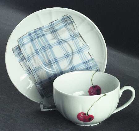 Les Cerises Flat Cup & Saucer Set