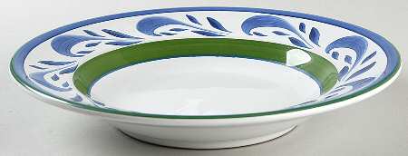 Cascades Large Rim Soup Bowl
