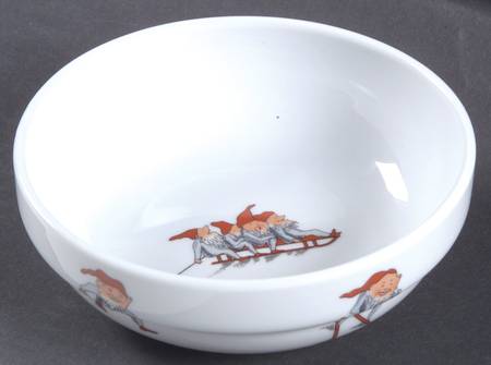 Nisse (Red Trim) Coupe Cereal Bowl