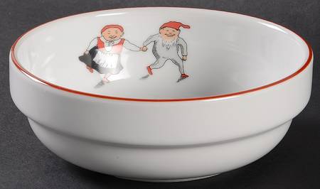 Nisse (Red Trim) Fruit/Dessert (Sauce) Bowl