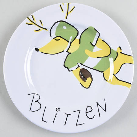 Reindeer Melamine Salad Plate