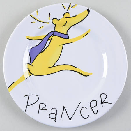 Reindeer Melamine Salad Plate