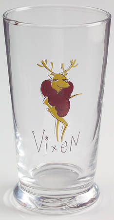 Reindeer 12 Oz Glassware Tumbler
