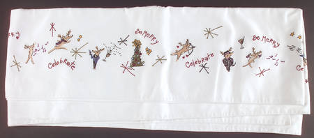 Reindeer 18" X 108" Cloth Table Runner