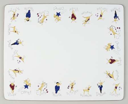 Reindeer Corkboard Placemat