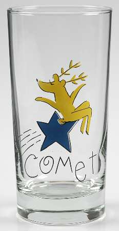 Reindeer 10 Oz Glassware Tumbler