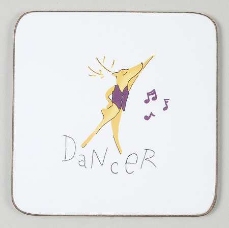 Reindeer Square Corkback Coaster by Pottery Barn China