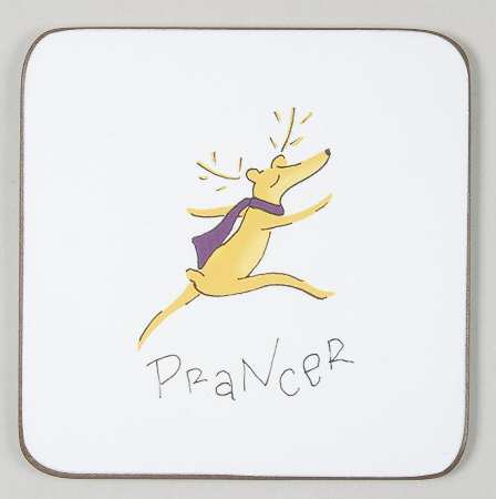 Reindeer Square Corkback Coaster by Pottery Barn China