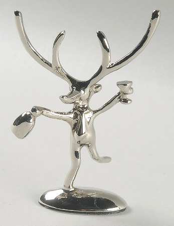 Reindeer Metal Figural Place Card Holder