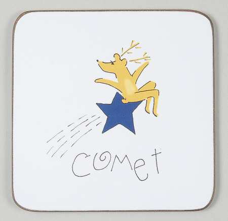 Reindeer Square Corkback Coaster by Pottery Barn China