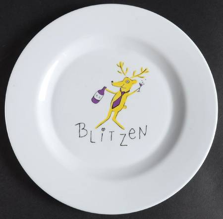 Reindeer Melamine Salad Plate