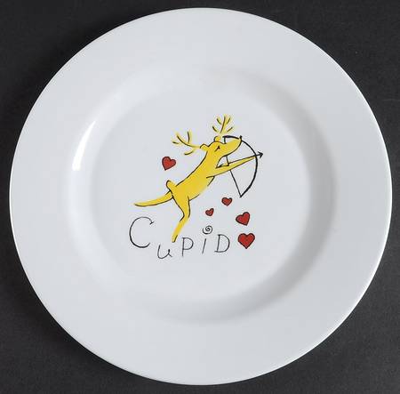 Reindeer Melamine Salad Plate