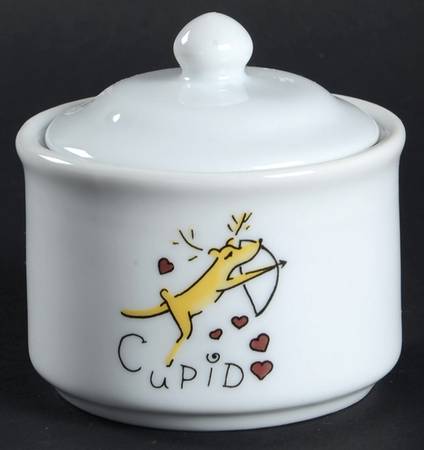 Reindeer Condiment Set Sugar with Lid