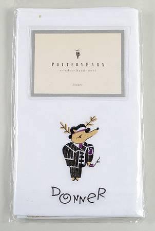 Reindeer Cloth Hand Towel