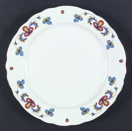 Farmer's Rose (Scalloped, Gold Trim) by Porsgrund