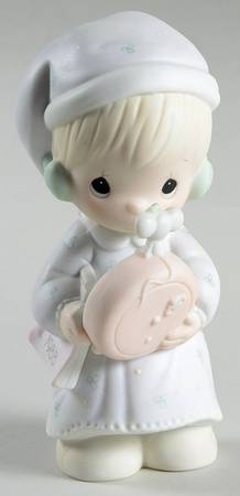 Annual Christmas Figurine Time To Wish You A Merry Christmas - No Box