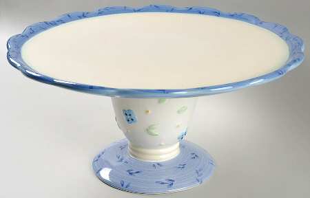 Summer Breeze 12" Diameter Pedestal Cake Stand