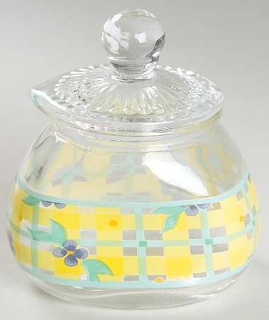 Summer Breeze Glassware Creamer & Lid