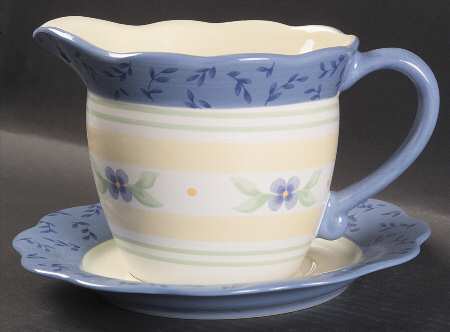 Summer Breeze Round Gravy Boat & Underplate