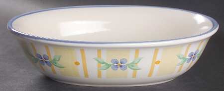 Summer Breeze 8" Oval Vegetable Bowl