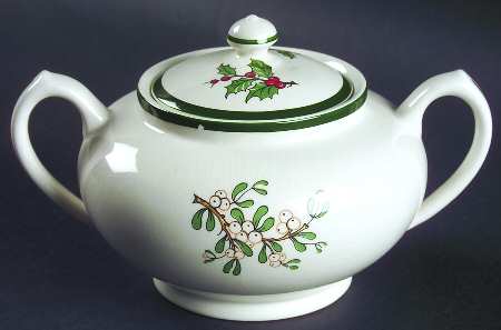 Christmas Tree Sugar Bowl & Lid