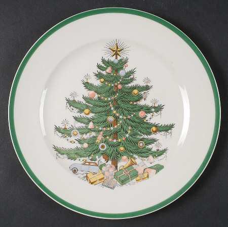 Christmas Tree Luncheon Plate