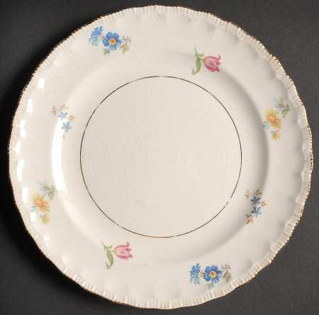 Revere (Smooth Gold Trim) Dessert/Pie Plate
