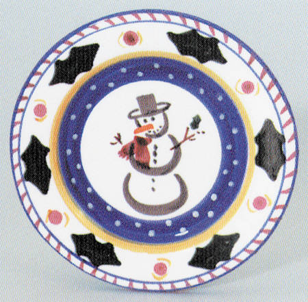 Snowman Service Plate (Charger)