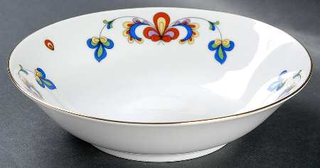 Farmer's Rose (Coupe, Gold Trim) Coupe Soup Bowl