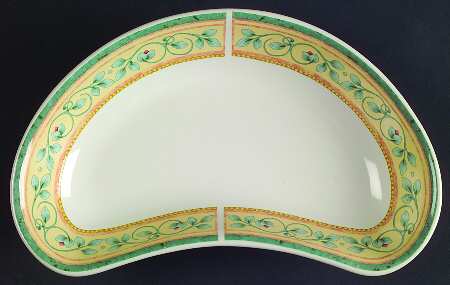 French Quarter (Stoneware) Crescent Salad Plate