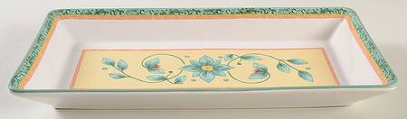 French Quarter (Stoneware) Rectangular Tray 11"