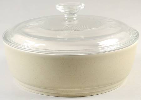 Cappuccino 2 Qt Round Covered Casserole