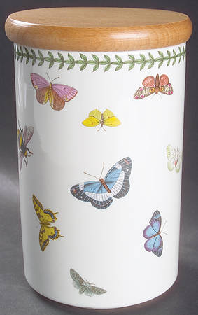 Botanic Garden Butterflies 7" Storage Jar & Lid