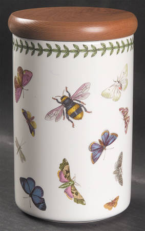 Botanic Garden Butterflies 6" Storage Jar & Lid