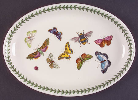 Botanic Garden Butterflies 10" Oval Serving Platter
