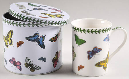 Botanic Garden Butterflies Mug in a Tin Gift Box