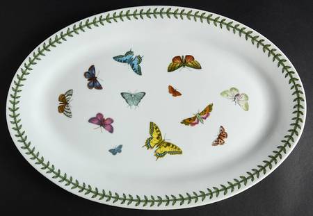 Botanic Garden Butterflies 14" Oval Serving Platter